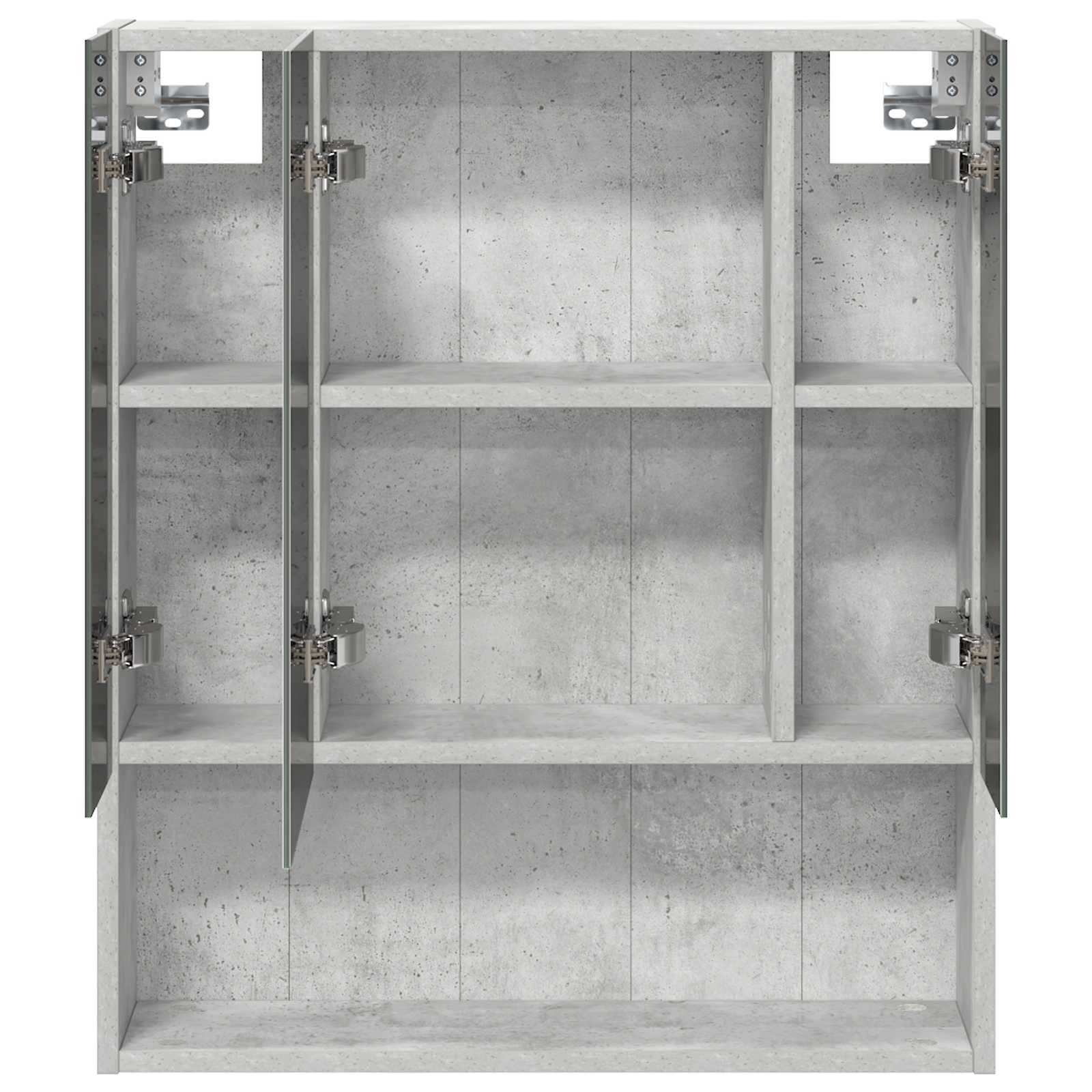 Badkamer spiegelkast Beton Grijs 60 x 14.5 x 70 cm Bewerkt hout