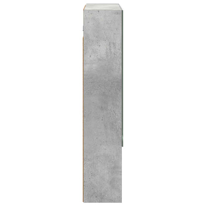 Badkamer spiegelkast Beton Grijs 60 x 14.5 x 70 cm Bewerkt hout