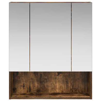 Badkamer spiegelkast met plank Gerookt eiken 60 x 14.5 x 70 cm