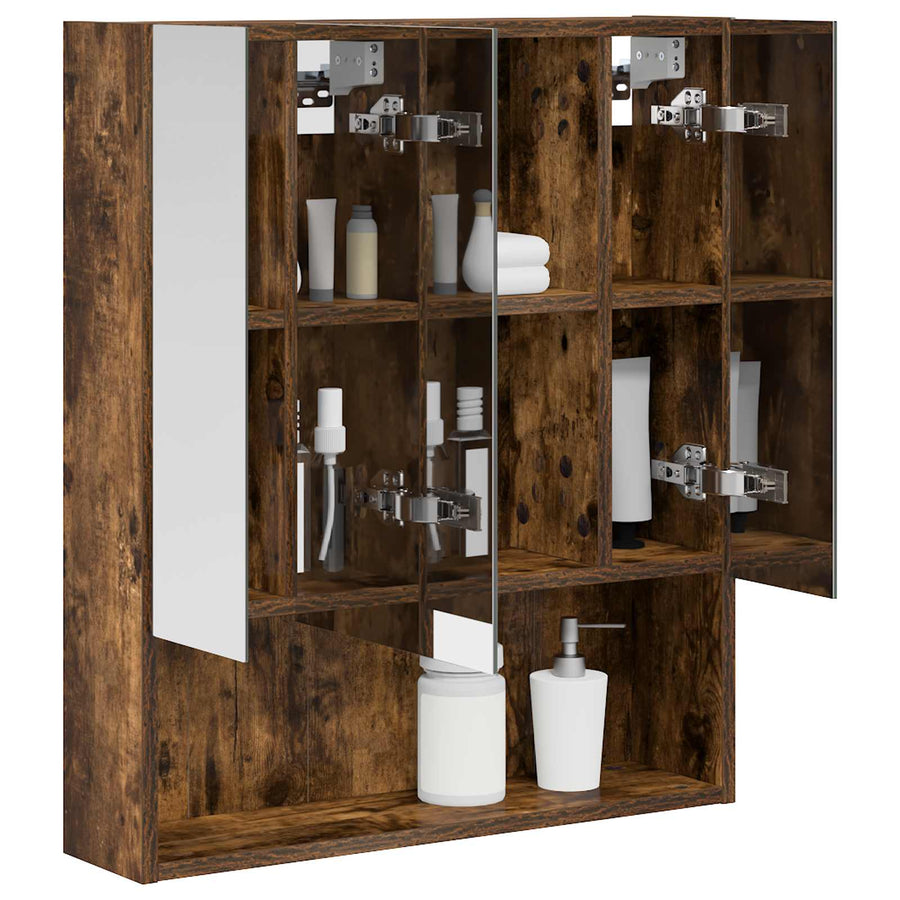 Badkamer spiegelkast Gerookt eiken 60 x 14.5 x 70 cm