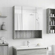 Badkamer spiegelkast 60x14.5x70 cm grijs Sonoma bewerkt hout