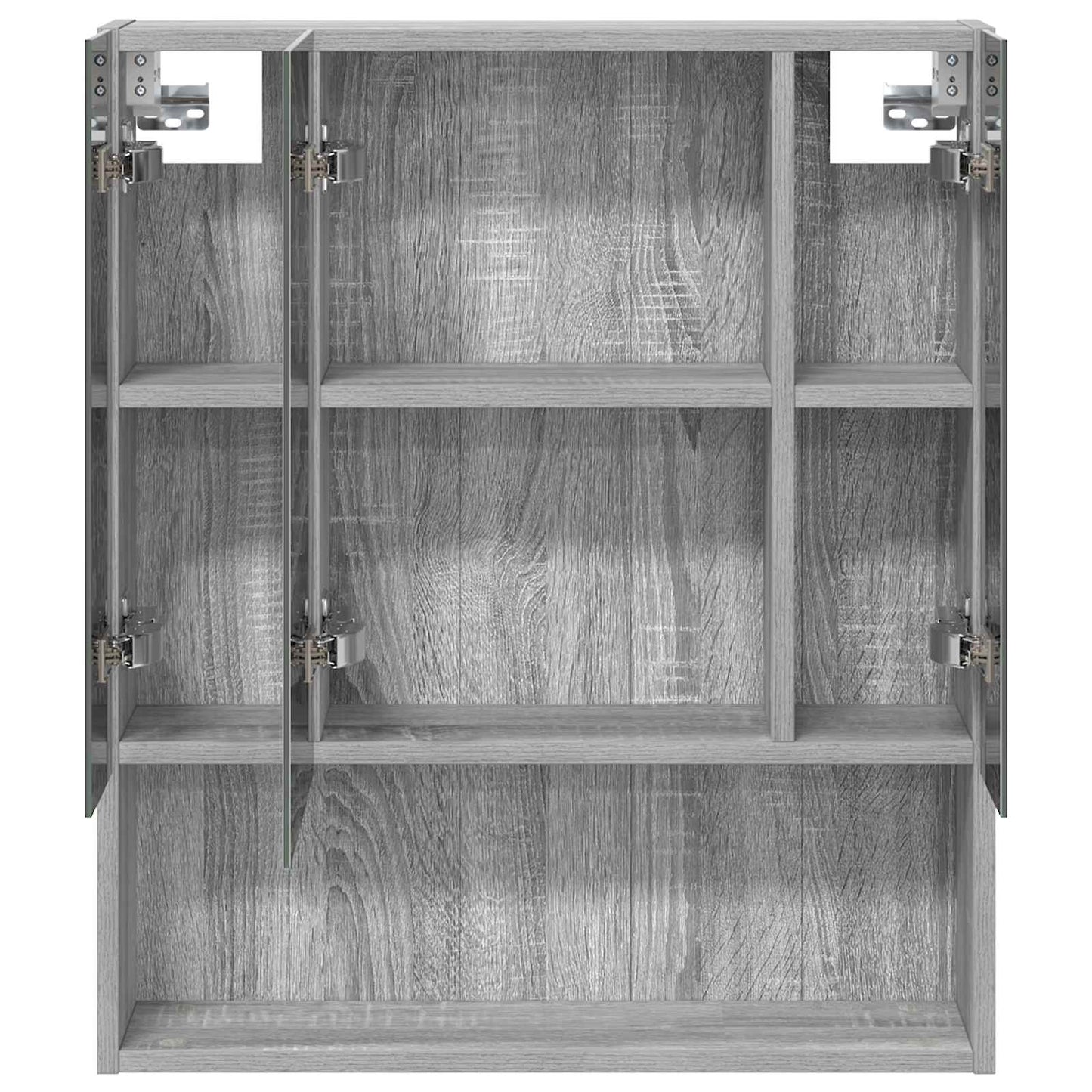 Badkamer spiegelkast met plank Grijs Sonoma 60 x 14.5 x 70 cm