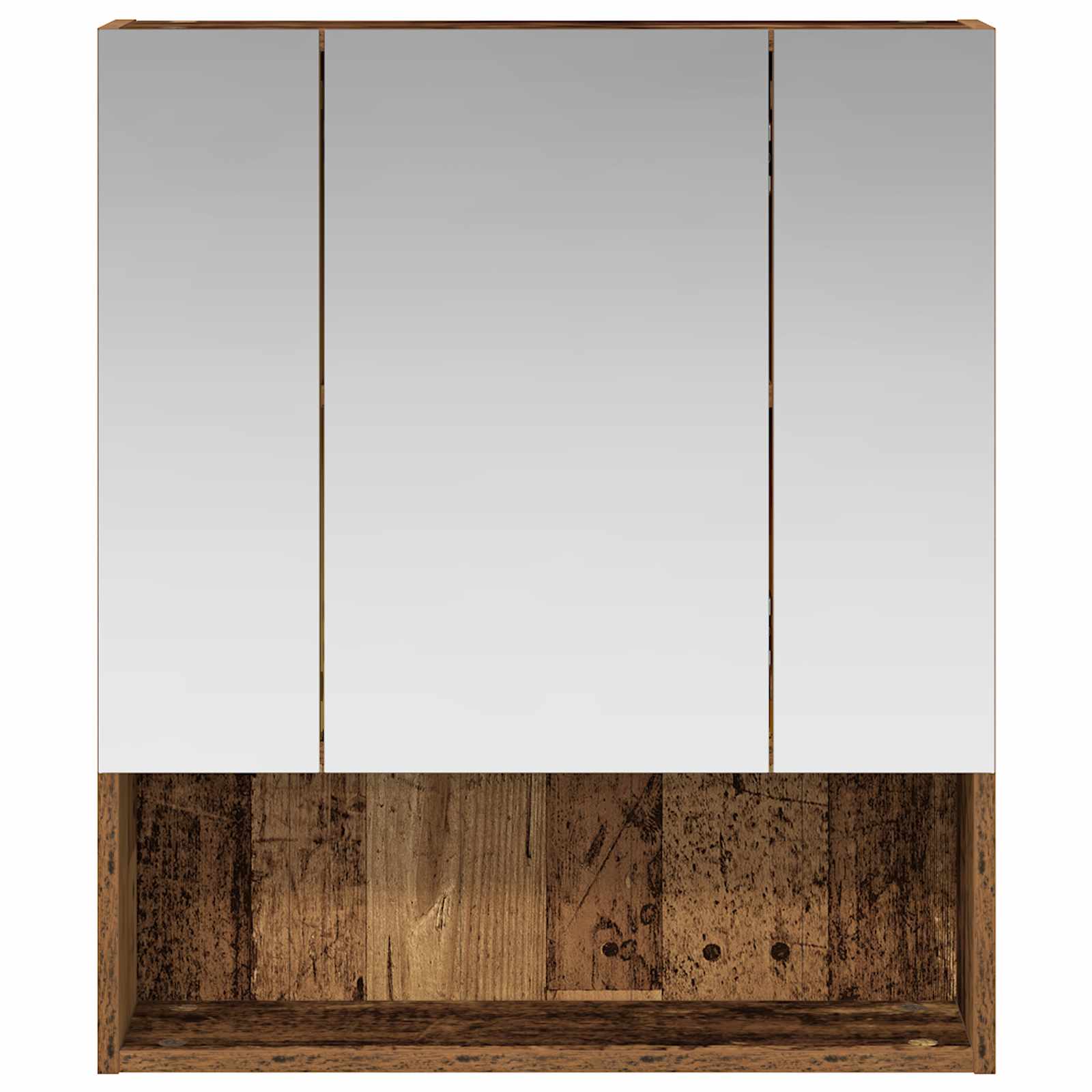 Badkamer spiegelkast Oudhout 60 x 14.5 x 70 cm Bewerkt hout