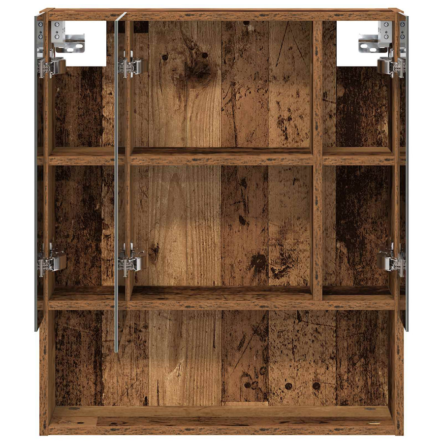 Badkamer spiegelkast Oudhout 60 x 14.5 x 70 cm Bewerkt hout