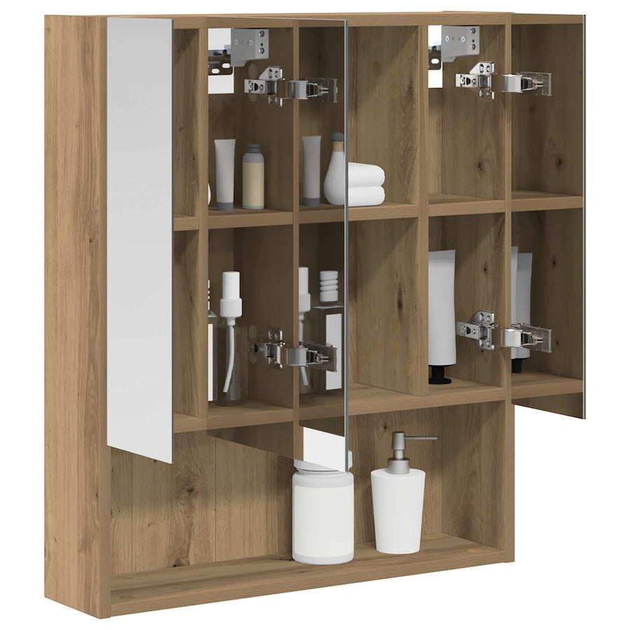 Badkamer spiegelkast Ambachtelijk eiken 60 x 14.5 x 70 cm