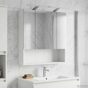 Badkamer spiegelkast 60x14.5x70 cm wit bewerkt hout