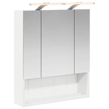 Badkamer spiegelkast Wit 60 x 14.5 x 70 cm Bewerkt hout