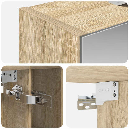 Badkamer spiegelkast met plank Sonoma Eiken 60 x 14.5 x 70 cm