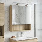 Bathroom mirror cabinet with shelf Sonoma Oak 60 x 14.5 x 70 cm