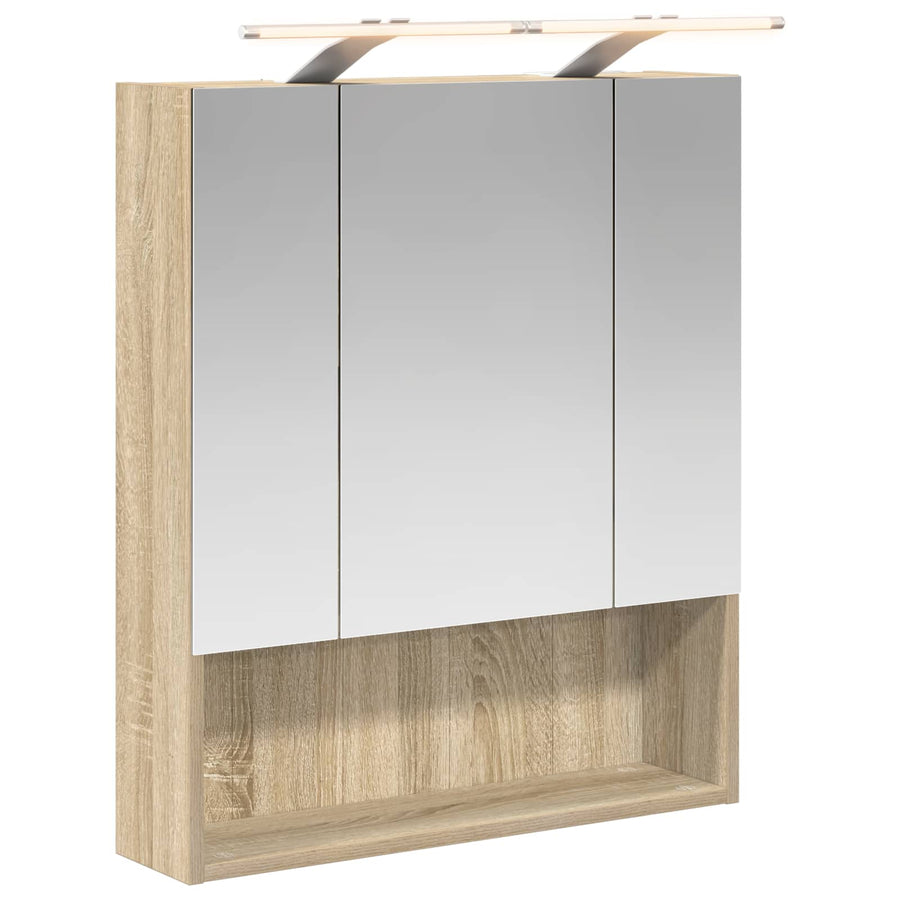 Badkamer spiegelkast met plank Sonoma Eiken 60 x 14.5 x 70 cm
