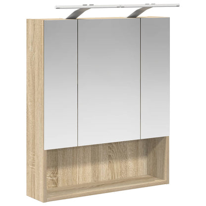 Badkamer spiegelkast met plank Sonoma Eiken 60 x 14.5 x 70 cm