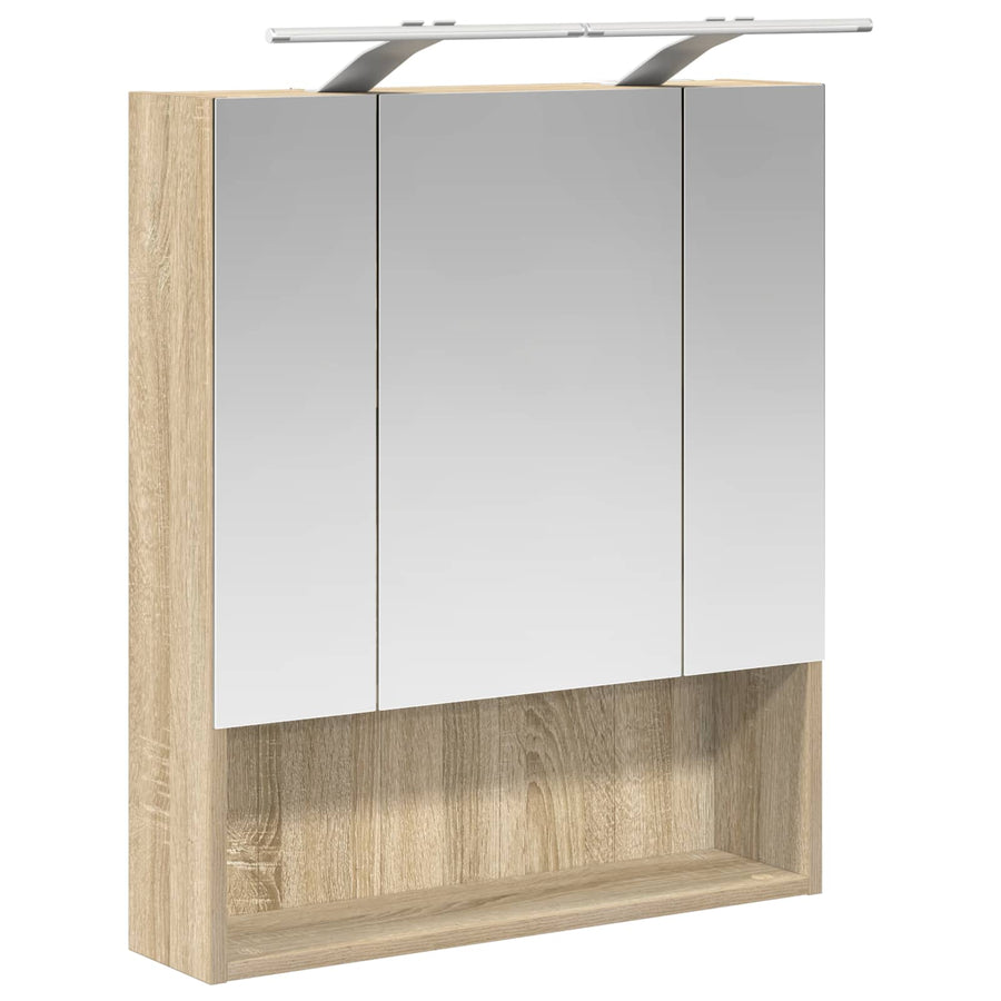 Badkamer spiegelkast met plank Sonoma Eiken 60 x 14.5 x 70 cm