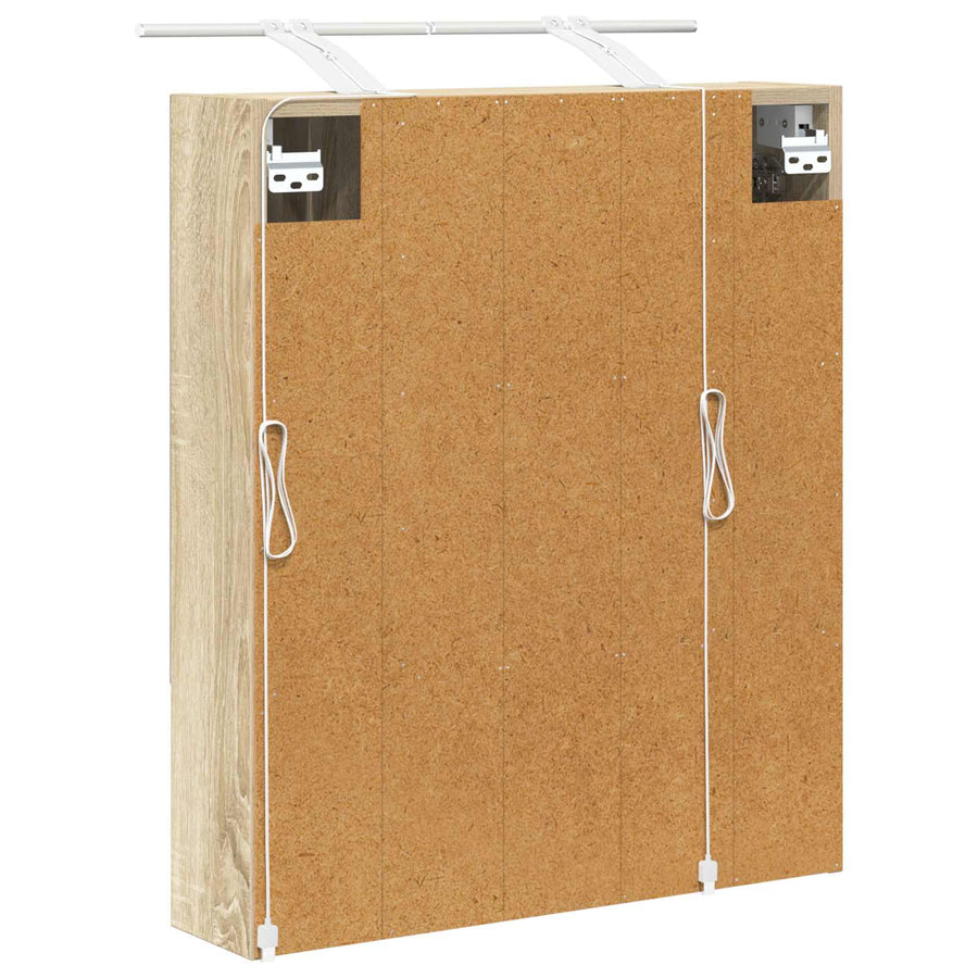 Badkamer spiegelkast met plank Sonoma Eiken 60 x 14.5 x 70 cm