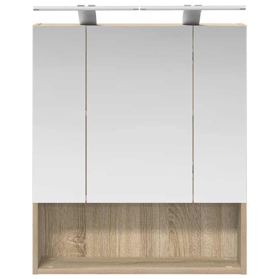 Badkamer spiegelkast met plank Sonoma Eiken 60 x 14.5 x 70 cm