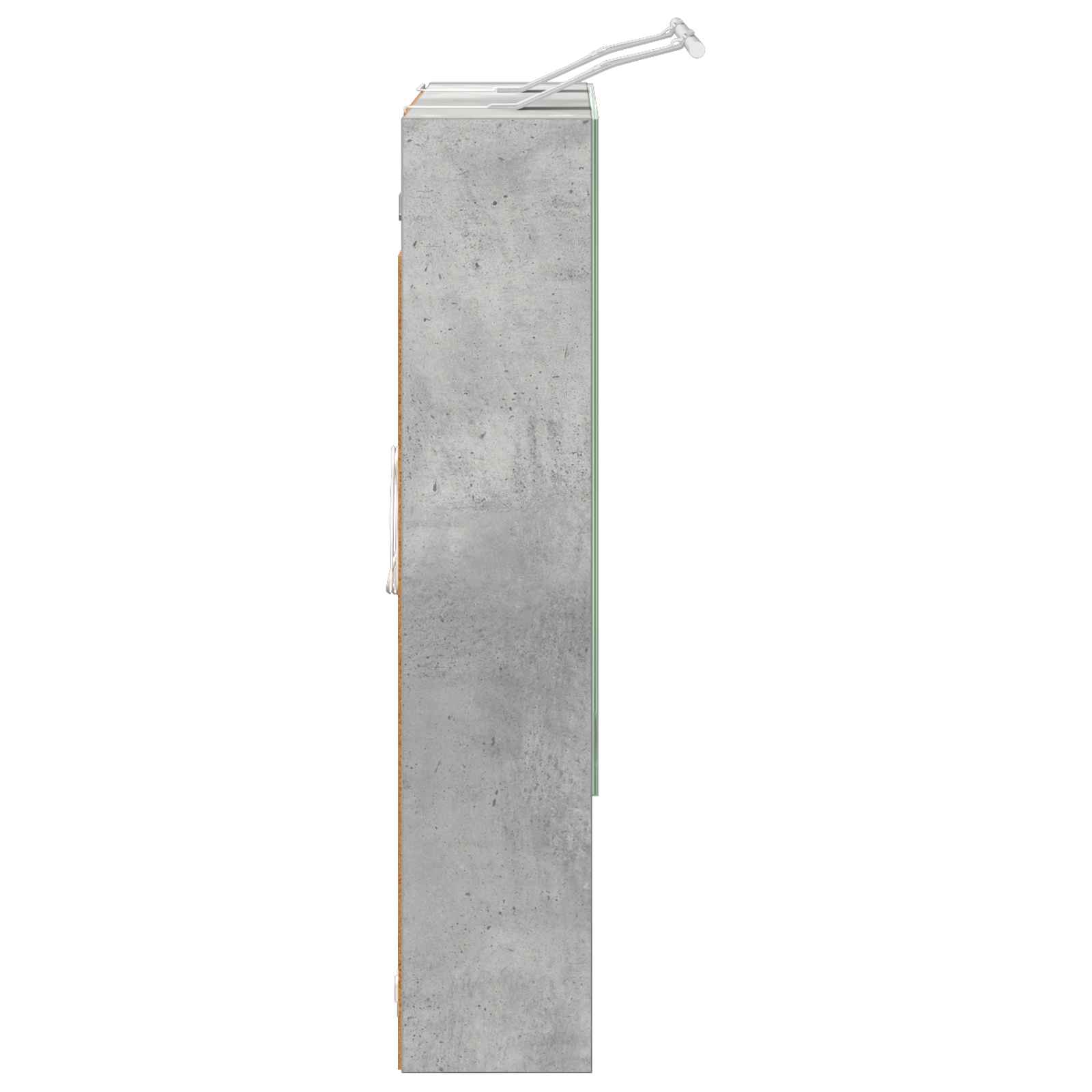 Badkamer spiegelkast Beton Grijs 60 x 14.5 x 70 cm Bewerkt hout