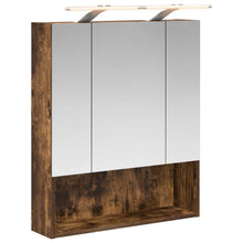 Badkamer spiegelkast met plank Gerookt eiken 60 x 14.5 x 70 cm
