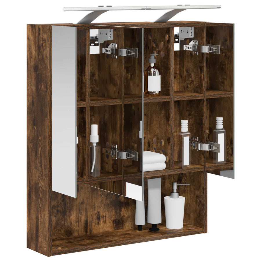 Badkamer spiegelkast Gerookt eiken 60 x 14.5 x 70 cm