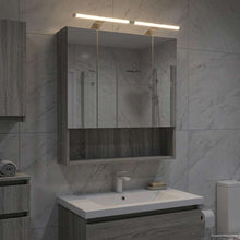 Badkamer spiegelkast met plank Grijs Sonoma 60 x 14.5 x 70 cm
