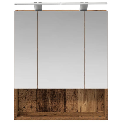 Badkamer spiegelkast Oudhout 60 x 14.5 x 70 cm Bewerkt hout
