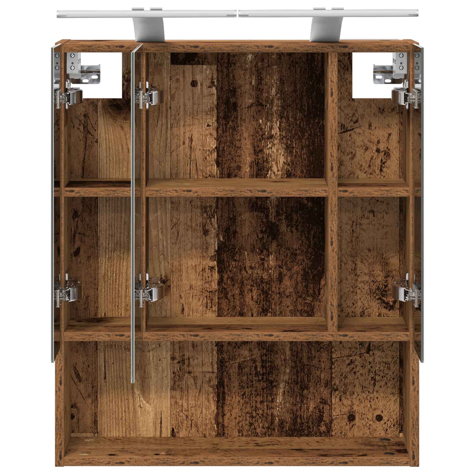 Badkamer spiegelkast Oudhout 60 x 14.5 x 70 cm Bewerkt hout