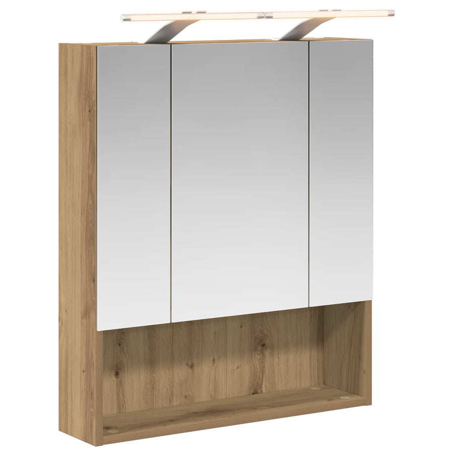 Badkamer spiegelkast Ambachtelijk eiken 60 x 14.5 x 70 cm