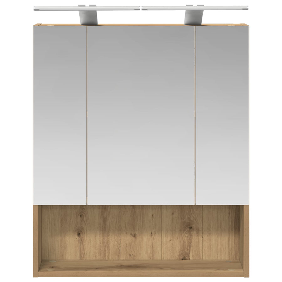 Badkamer spiegelkast Ambachtelijk eiken 60 x 14.5 x 70 cm