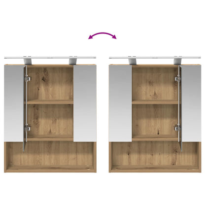 Badkamer spiegelkast Ambachtelijk eiken 60 x 14.5 x 70 cm