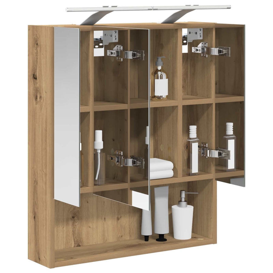 Badkamer spiegelkast Ambachtelijk eiken 60 x 14.5 x 70 cm