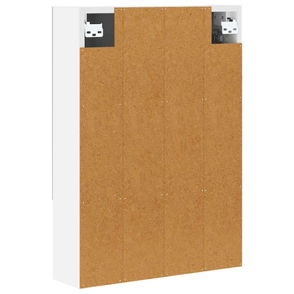 Badkamer spiegelkast Wit 50 x 14,5 x 70 cm Bewerkt hout