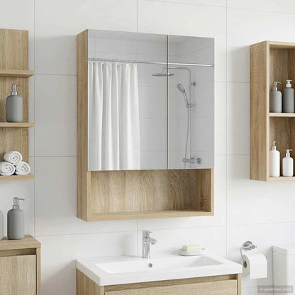 Badkamer spiegelkast met plank Sonoma Eiken 50 x 14,5 x 70 cm