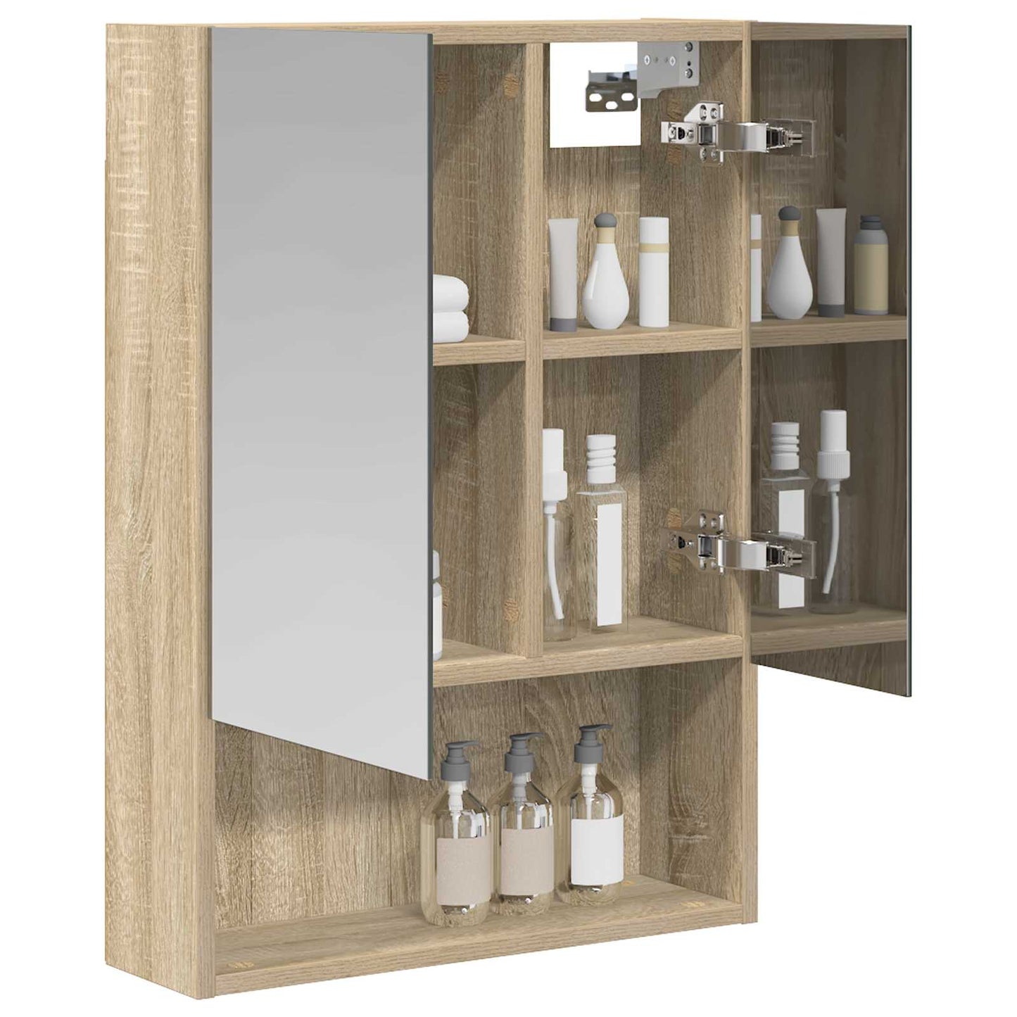 Badkamer spiegelkast met plank Sonoma Eiken 50 x 14,5 x 70 cm