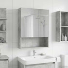Badkamer spiegelkast 50x14.5x70 cm beton grijs bewerkt hout