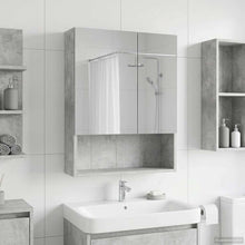 Badkamer spiegelkast Beton Grijs 50 x 14,5 x 70 cm Bewerkt hout