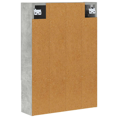 Badkamer spiegelkast Beton Grijs 50 x 14,5 x 70 cm Bewerkt hout