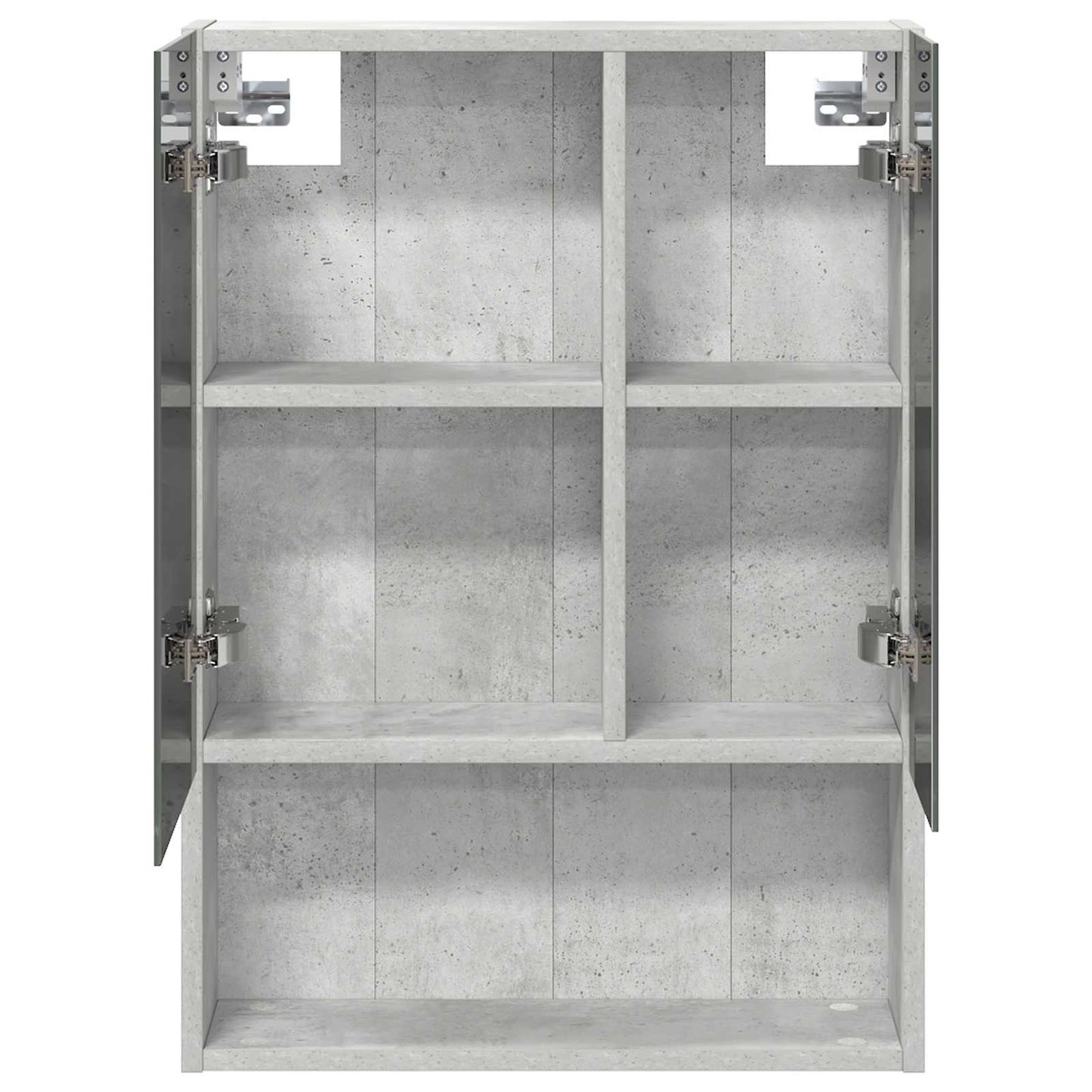 Badkamer spiegelkast Beton Grijs 50 x 14,5 x 70 cm Bewerkt hout