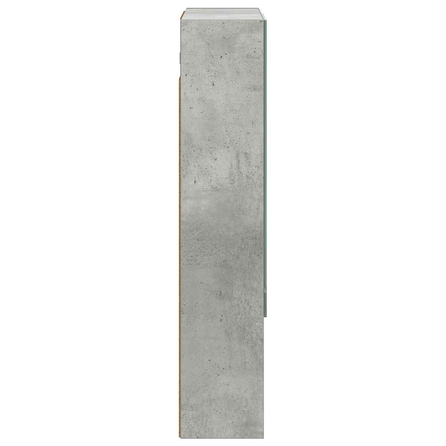Badkamer spiegelkast Beton Grijs 50 x 14,5 x 70 cm Bewerkt hout