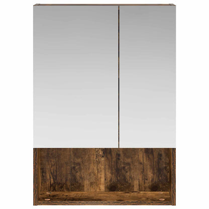 Badkamer spiegelkast met plank Gerookt eiken 50 x 14,5 x 70 cm