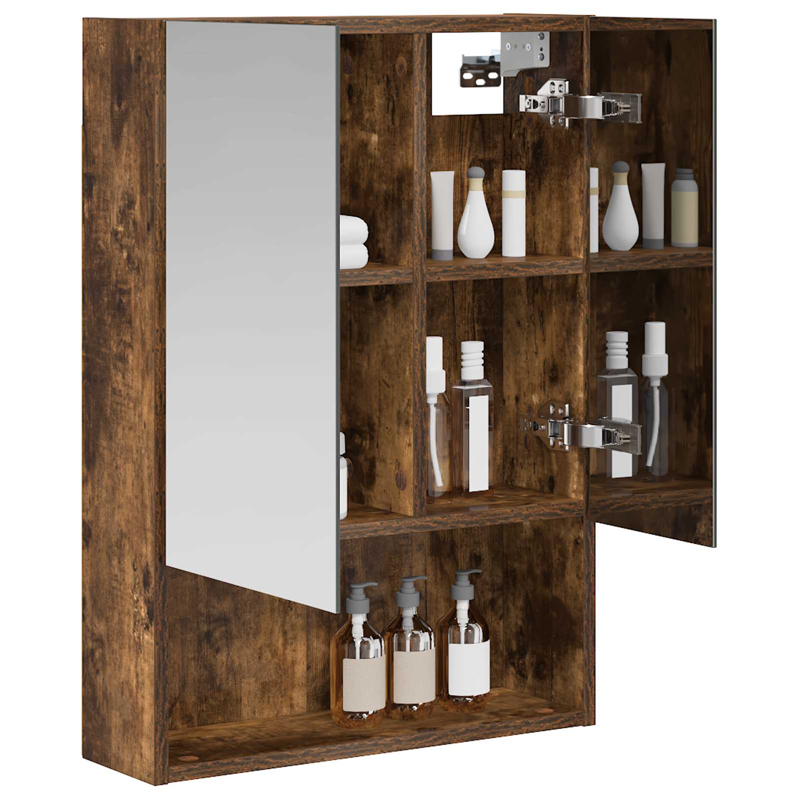 Badkamer spiegelkast met plank Gerookt eiken 50 x 14,5 x 70 cm