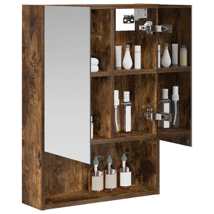 Badkamer spiegelkast met plank Gerookt eiken 50 x 14,5 x 70 cm