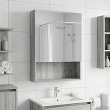 Badkamer spiegelkast met plank Grijs Sonoma 50 x 14,5 x 70 cm