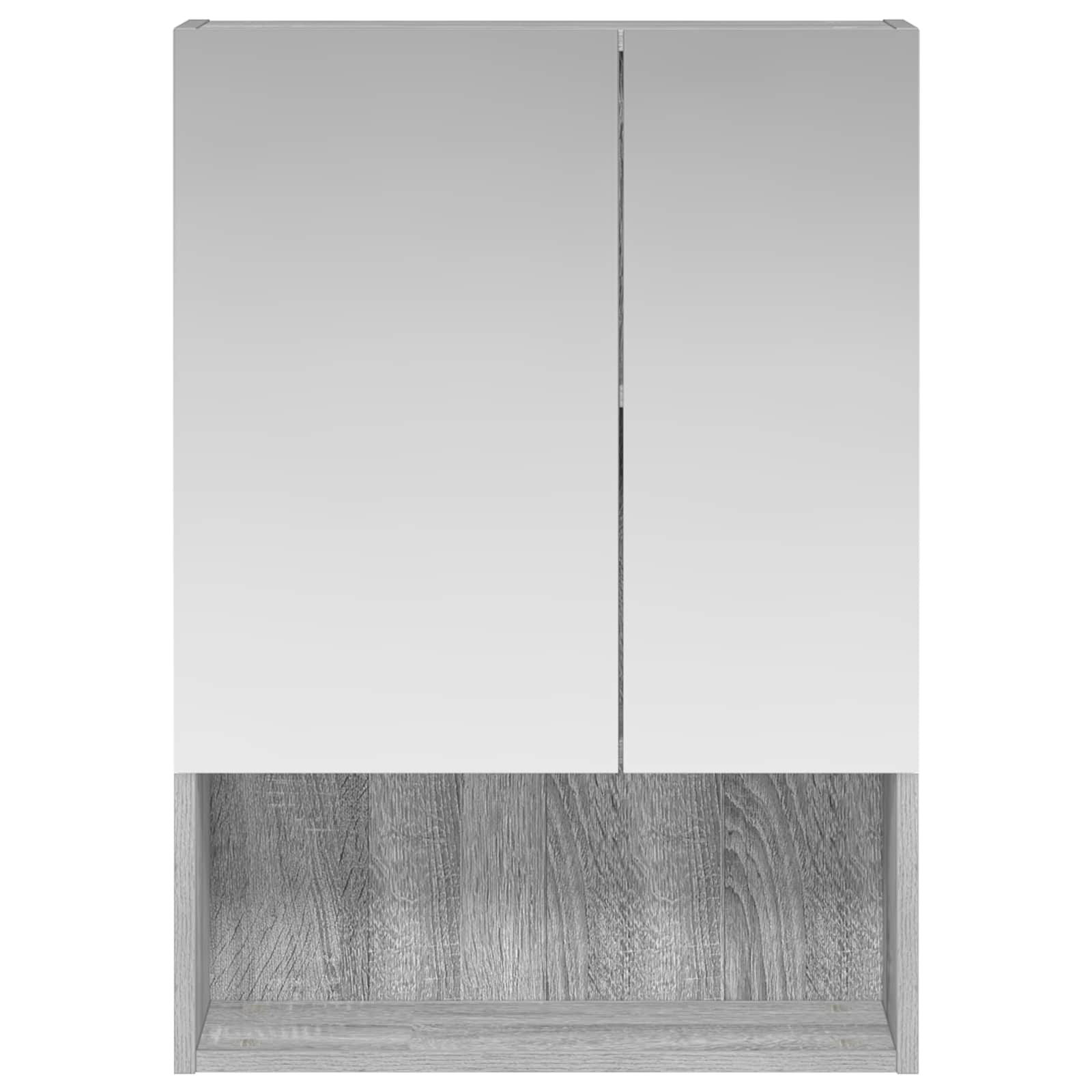 Badkamer spiegelkast met plank Grijs Sonoma 50 x 14,5 x 70 cm