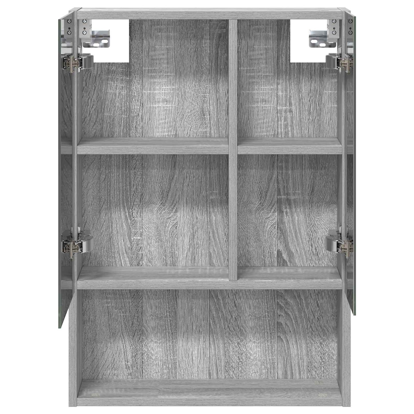 Badkamer spiegelkast met plank Grijs Sonoma 50 x 14,5 x 70 cm
