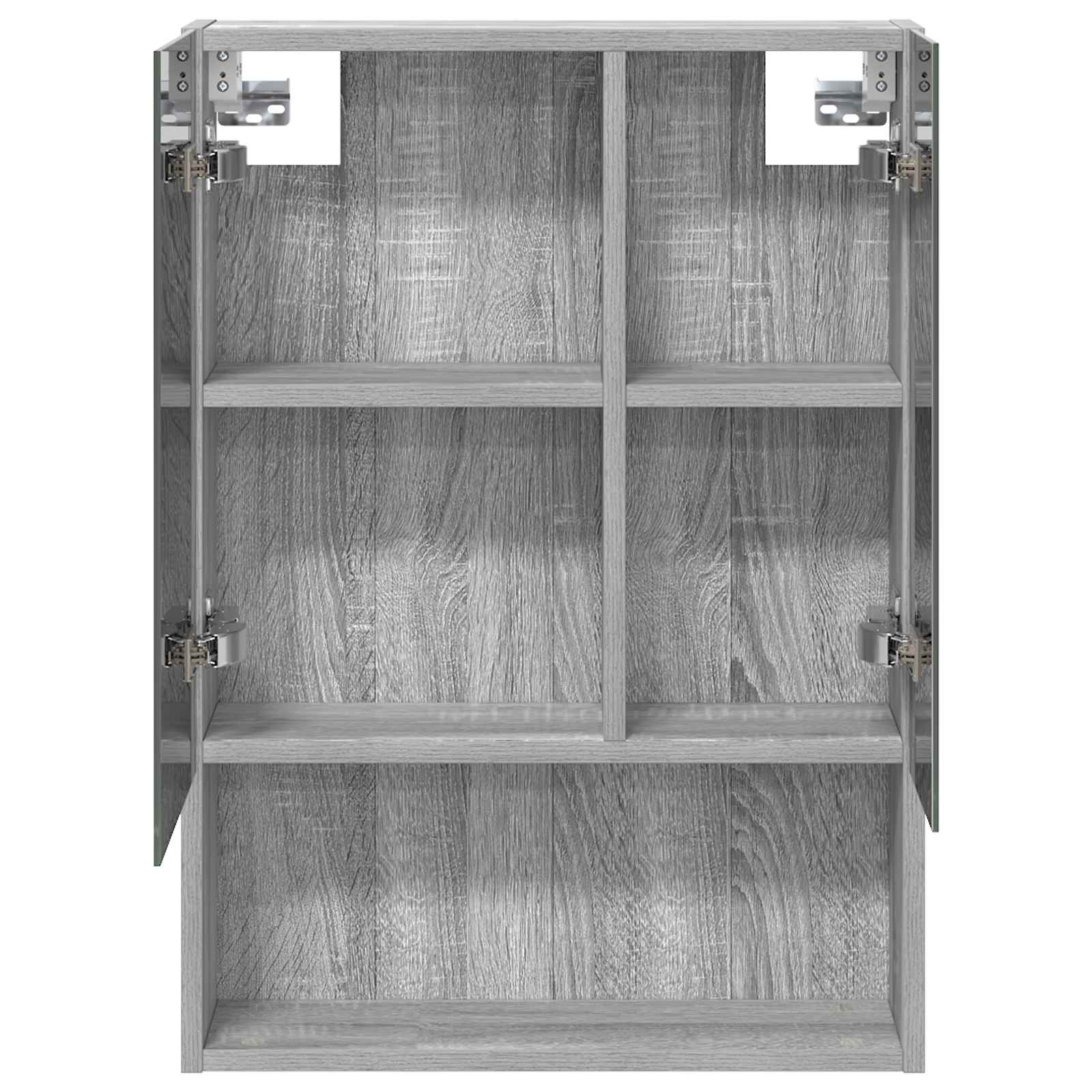 Badkamer spiegelkast met plank Grijs Sonoma 50 x 14,5 x 70 cm