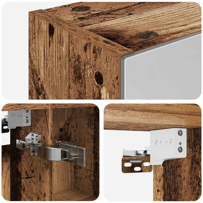 Badkamer spiegelkast Oudhout 50 x 14,5 x 70 cm Bewerkt hout