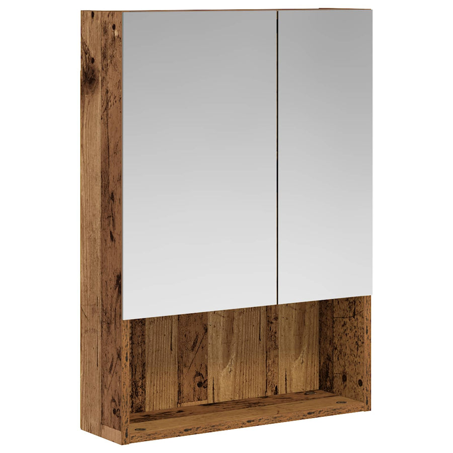Badkamer spiegelkast Oudhout 50 x 14,5 x 70 cm Bewerkt hout