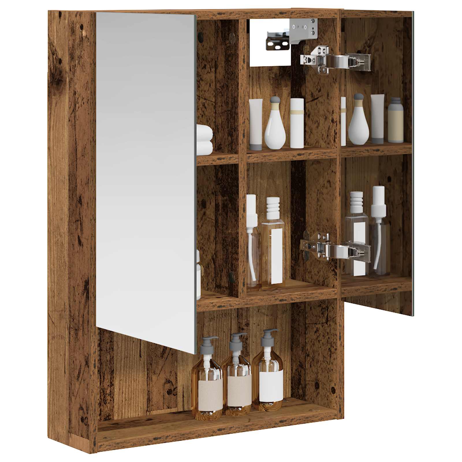 Badkamer spiegelkast Oudhout 50 x 14,5 x 70 cm Bewerkt hout