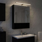 Badkamer spiegelkast 50x14.5x70 cm zwart eiken