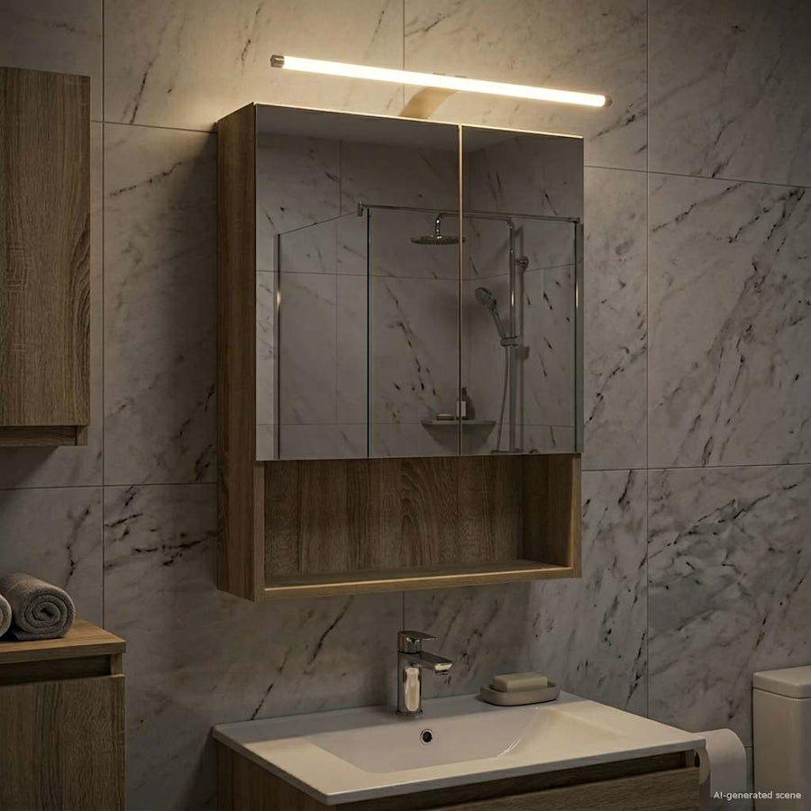 Badkamer spiegelkast met plank Sonoma Eiken 50 x 14,5 x 70 cm