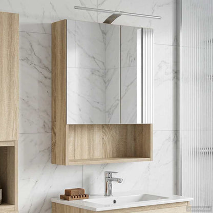 Badkamer spiegelkast met plank Sonoma Eiken 50 x 14,5 x 70 cm