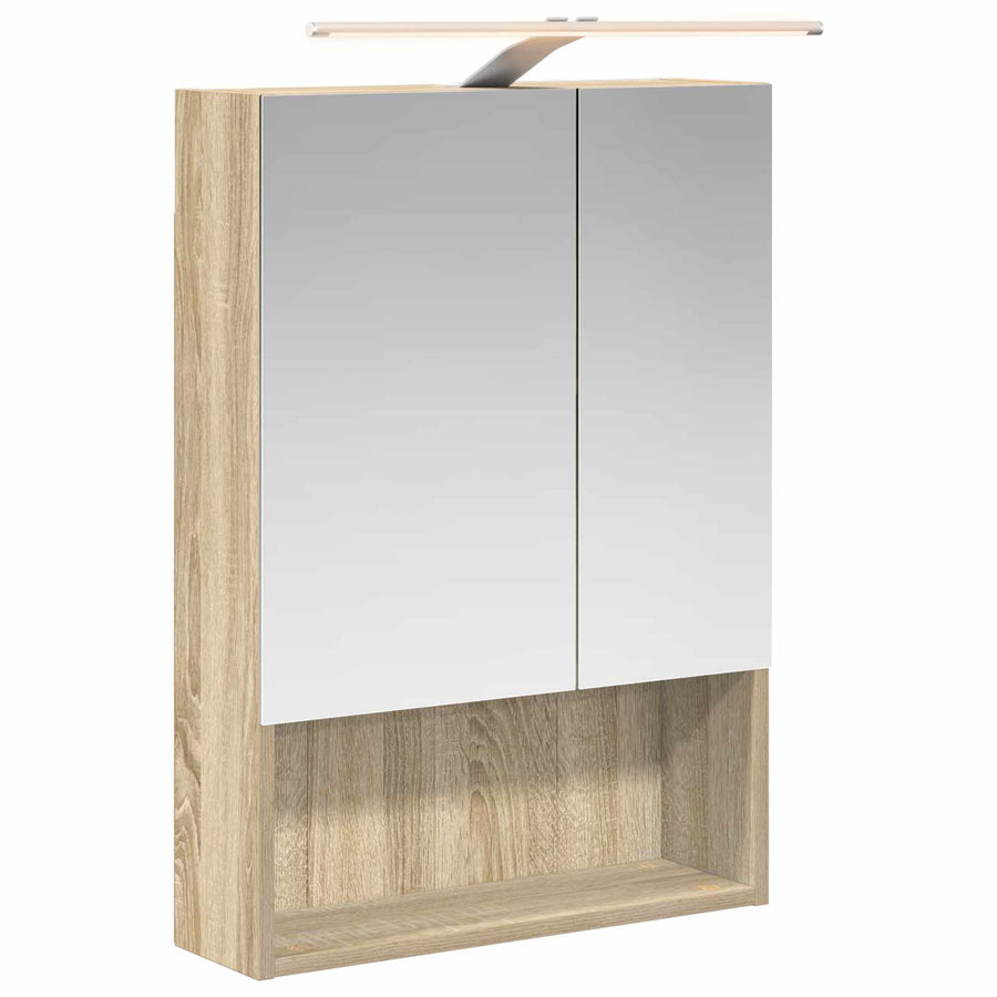 Badkamer spiegelkast met plank Sonoma Eiken 50 x 14,5 x 70 cm
